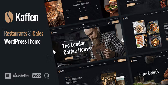  Kaffen - Creative Cafe Website Template WordPress Theme