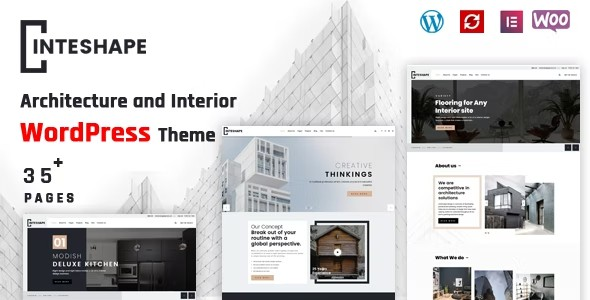 Inteshape - Architecture and Interior WordPress Theme