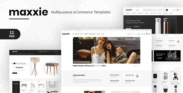  Maxxie - Multipurpose e-commerce PSD template