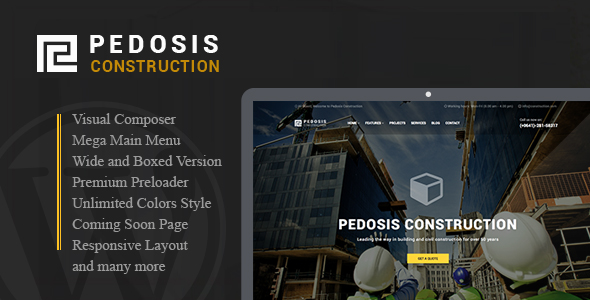 Pedosis - Construction Responsive WordPress Theme