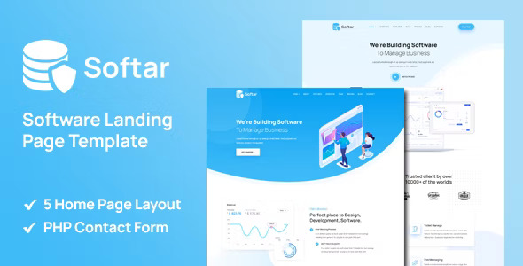 Softar - Software Landing Page