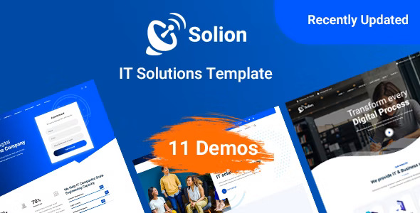Solion - IT 软件信息技术网站HTML5模板