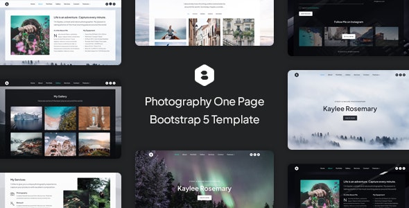 Locus - Photography One Page Bootstrap 5 Template