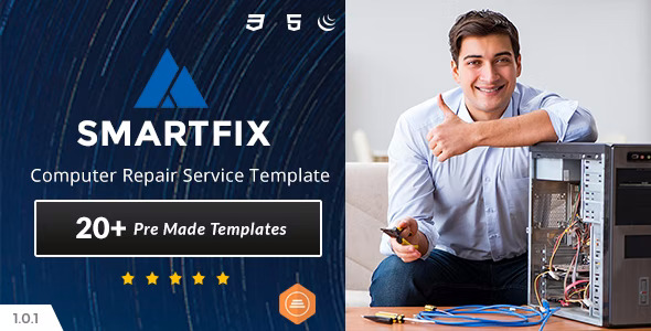 SmartFix - 计算机维修服务中心HTML5模板