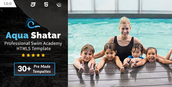 Aqua Shatar - Professional Swim Academy HTML5 Template