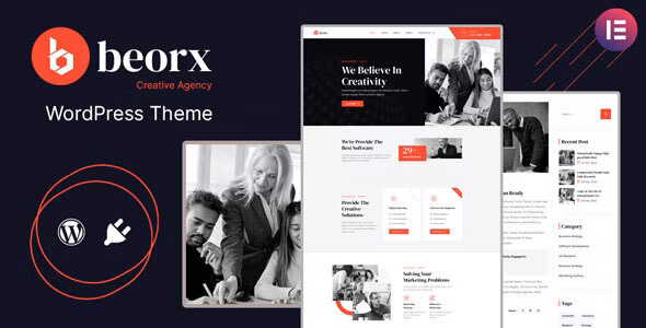 Beorx - 创意机构网站模板WordPress主题