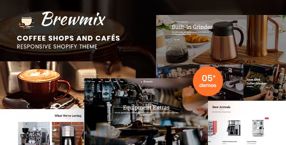 Brewmix - Coffee Shops and Cafés Responsive Shopify Theme