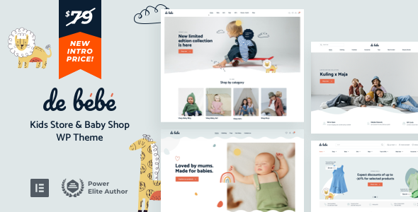 Debebe - 婴儿商店儿童母婴用品商店WordPress模板