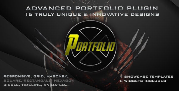 Portfolio X - 独特设计创意作品展示WordPress插件