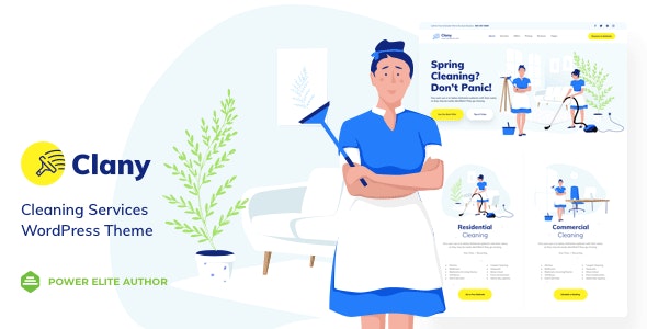 Clany - Cleaning Services - WordPress Theme
