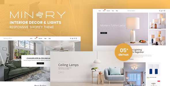 Minery - Interior Decor & Lights Responsive Shopify Theme