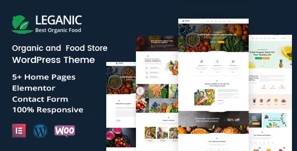 Leganic - 有机食品商店模板WordPress主题