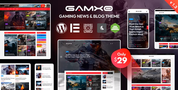 Gamxo - WordPress Gaming News & Blog Theme