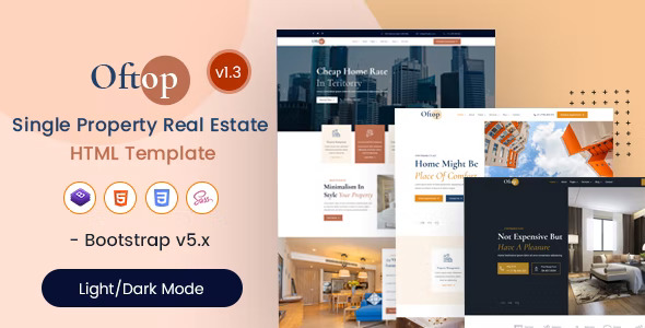 Oftop - Single Property HTML Template