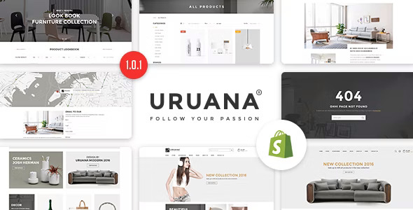 Uruana - 多店铺响应家居网站模板Shopify主题