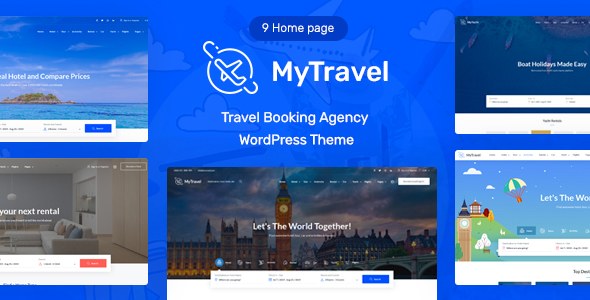  MyTravel - WordPress template of famous hotel reservation website