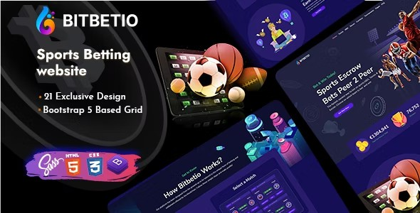 Bitbetio - 体育竞技网站HTML模板