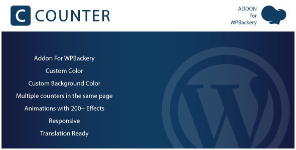 Counter - WPBakery Page Builder 可视化编辑器倒计时WordPress插件