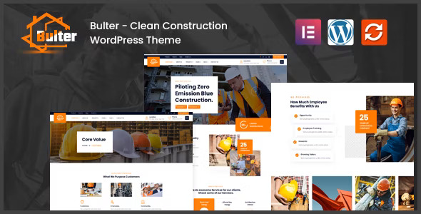 Bulter - Clean Construction WordPress Theme