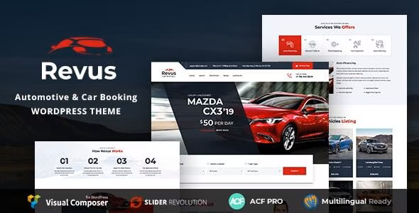 Revus - Automotive & Car Rental WordPress Theme