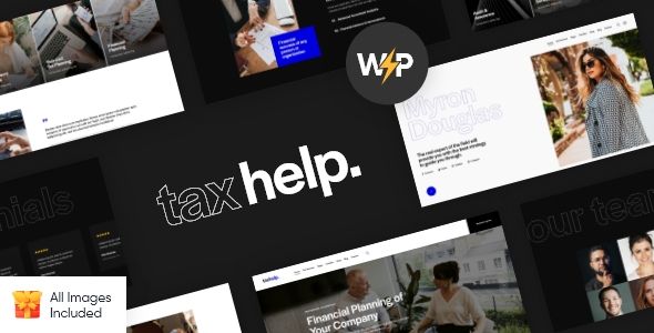 Tax Help - Finance & Business Accounting Adviser WordPress Theme