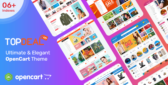 TopDeal - Multi Vendor Responsive OpenCart 3 & 2.3 Theme with Mobile-Specific Layouts