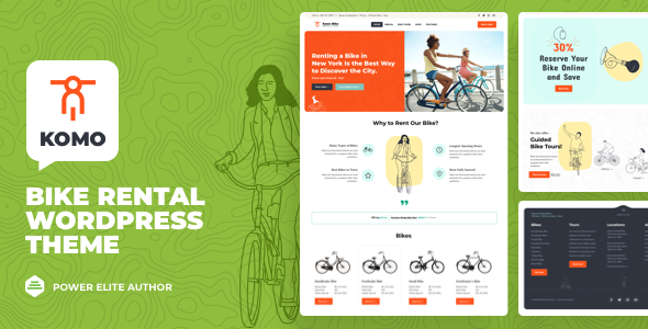 Komo - Bike Rental Shop WordPress Theme