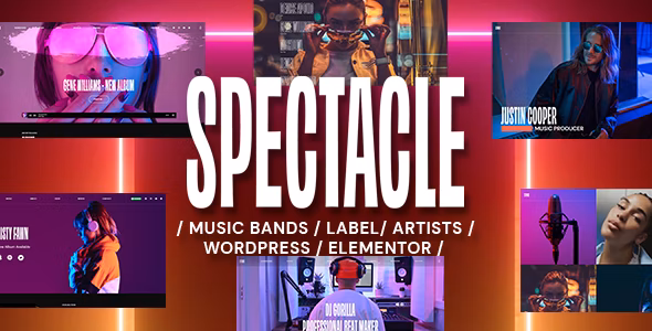 Spectacle - 响应式音乐试听网站模板WordPress主题