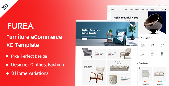 Furea - Furniture eCommerce XD Template