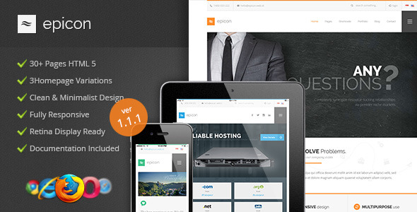 Epicon - Clean Multipurpose HTML Template