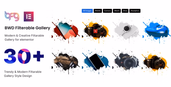BWD Filterable Gallery addon for elementor - 相册图库插件