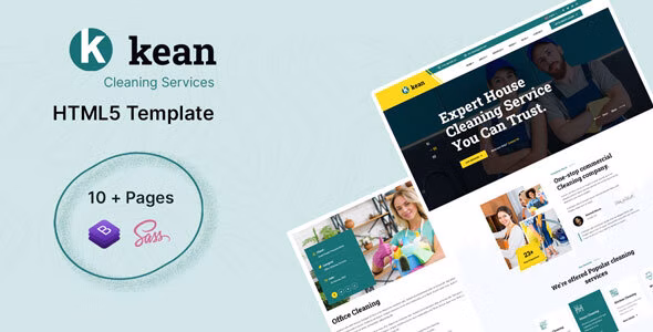 Kean - Cleaning Services HTML5 Template