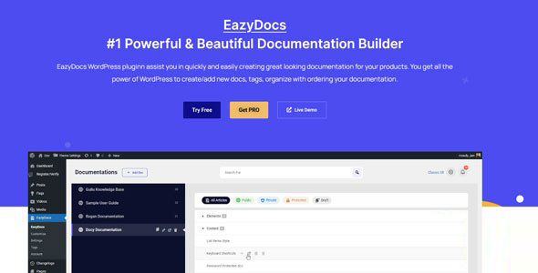 EazyDocs Pro (Premium) - 百科问答文档插件
