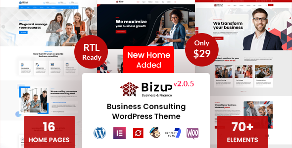 Bizup - 企业集团公司网站模板WordPress主题