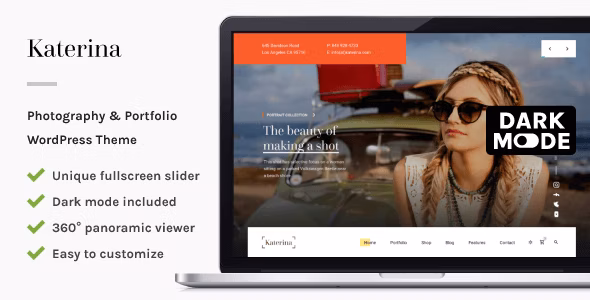 Katerina - Photography & Portfolio WordPress Theme
