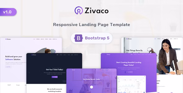Zivaco - 响应式着陆页网站HTML模板