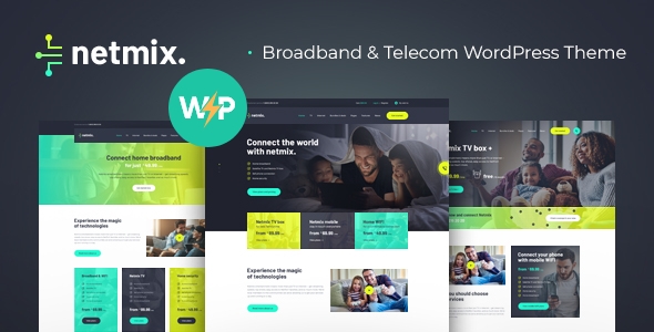Netmix - Broadband & Telecom Internet Provider WordPress Theme