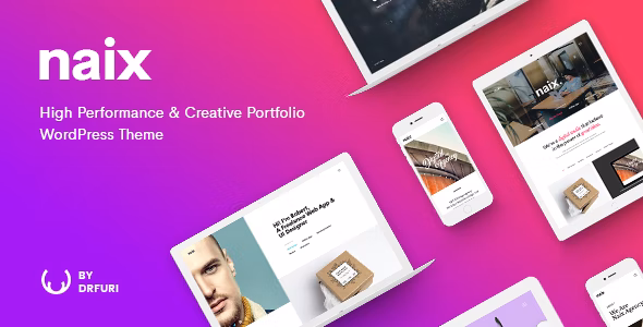 Naix - Creative & High Performance Portfolio WordPress Theme