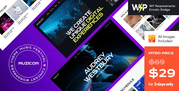 Muzicon - Music Festival & Concert WordPress Theme