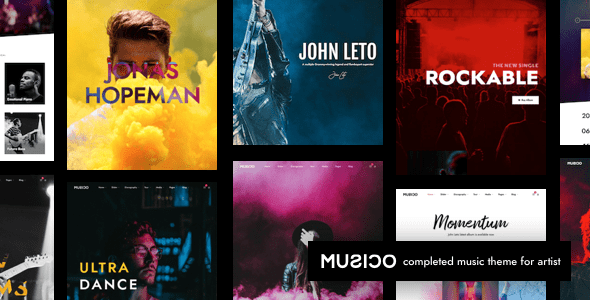 Musico - Music WordPress Theme