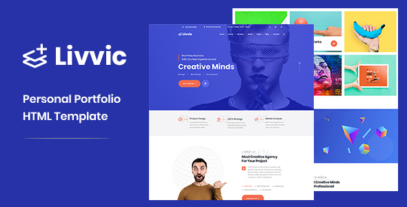 Livvic - 创意简约产品展示网站HTML模板