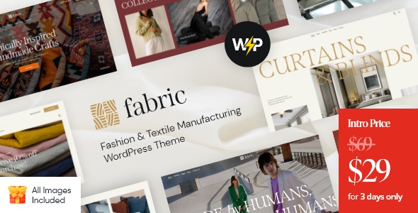 Fabric - Fashion & Textile Manufacturing WordPress Theme