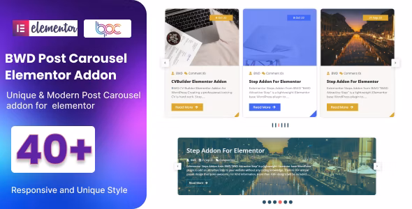 Creative Post Carousel Addon for Elementor - 创意轮播文章插件