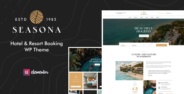Seasona - Hotel & Resort Booking WordPress Theme