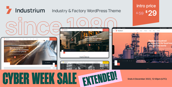 Industrium - Industry & Factory WordPress Theme