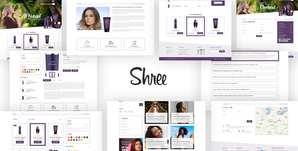 Shree - Cosmetic and beauty shop psd template