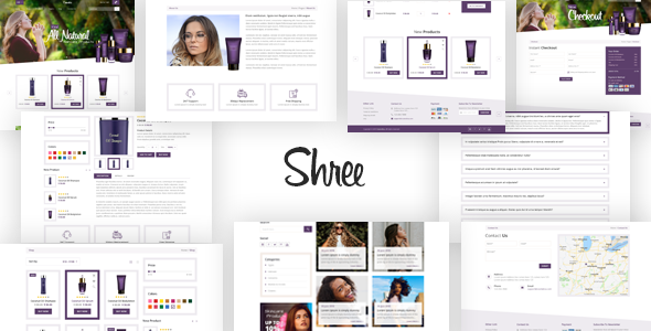  Shree - Cosmetic and beauty shop psd template