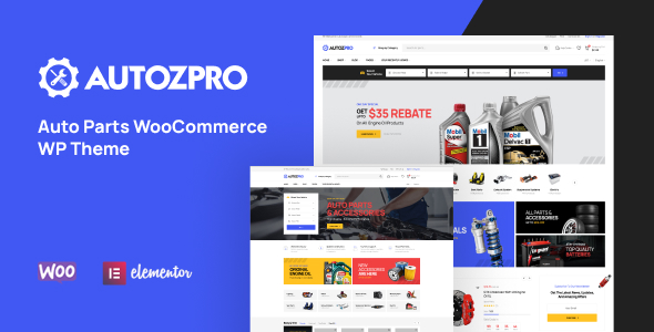 Autozpro - 汽车零部件汽配商店网站WooCommerce主题