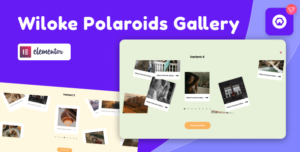 Wiloke Polaroid Gallery For Elementor - 作品布局插件