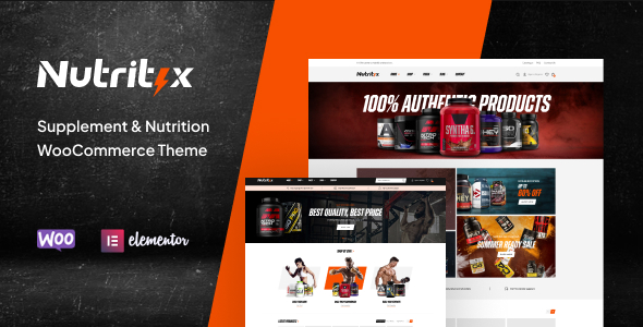 Nutritix - Supplement & Nutrition WooCommerce Theme